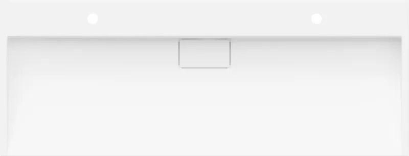 Mexen Ava lavatório de bancada em compósito 2/O 120 x 46 cm, branco - 23011202