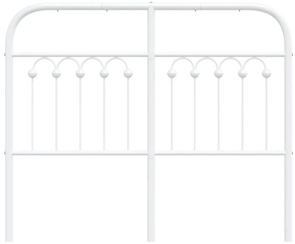 Cabeceira de cama 120 cm metal branco