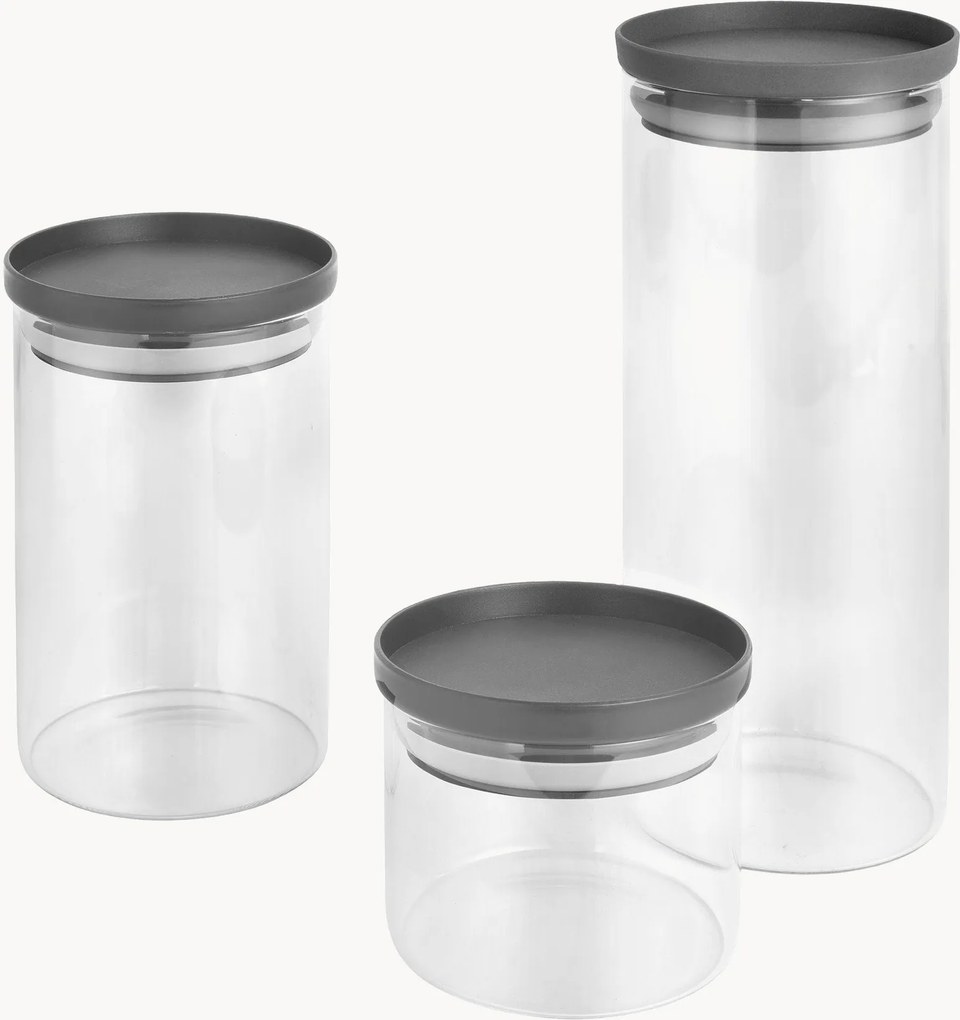 Frascos de conservação Aroma Line, conjunto de 3