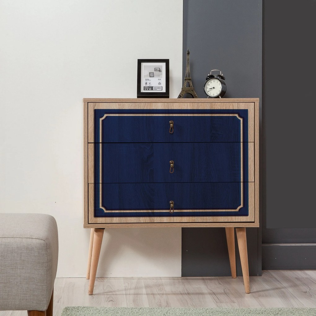 Cómoda Trio – Carvalho Sonoma – 80x90x40 cm