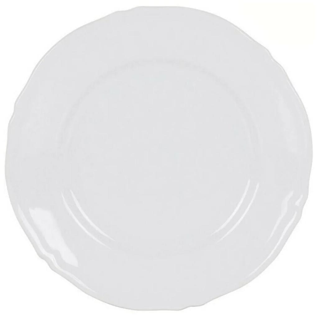 Plat bord Feuille Porcelana Branco (Ø 32 cm)