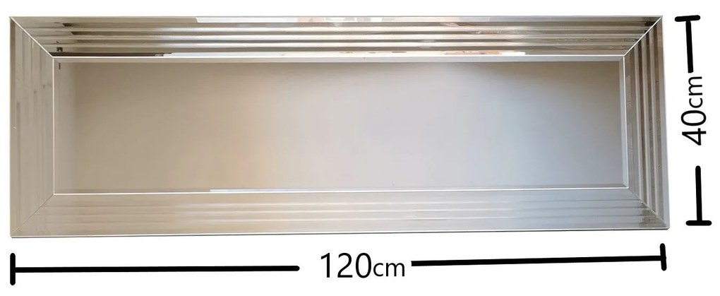 Espelho A301D – Prateado – 120x40x2,2 cm