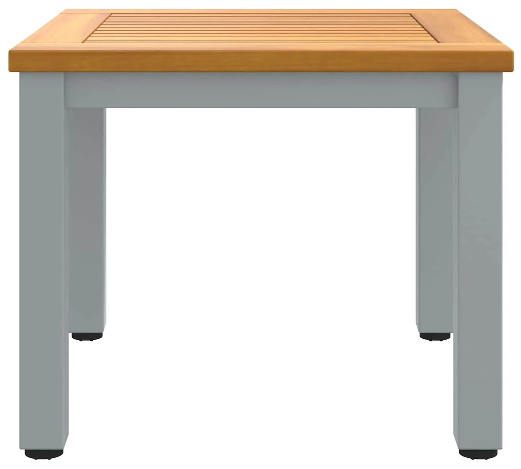 vidaXL Mesa de Exterior Natural e Cinza 45 x 45 x 38 cm