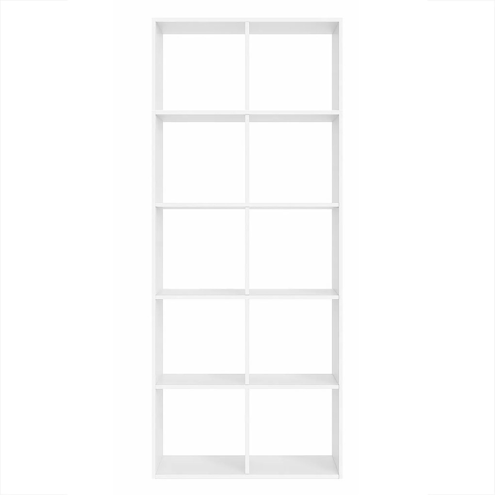 Estante sala com 10 compartimentos 30 x 65,5 x 161,5 cm branco