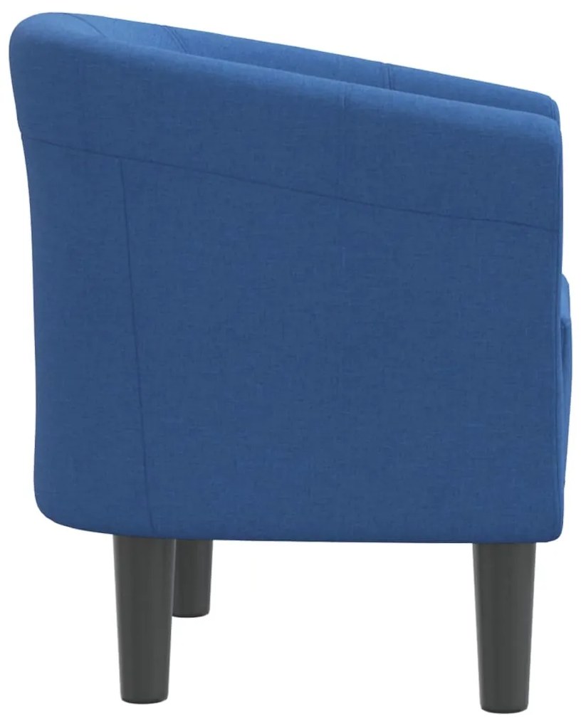 Poltrona tecido azul