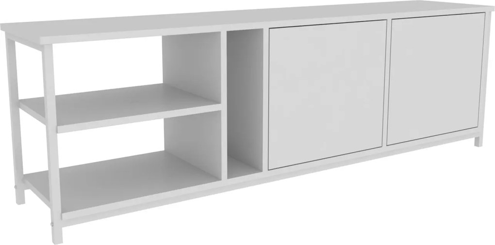 Suporte para TV Primrose – Branco – 160 cm x 35,3 cm x 50,8 cm