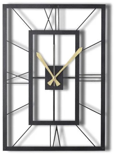 Relógio de Parede Decorativo November – Preto – 70 x 49 cm
