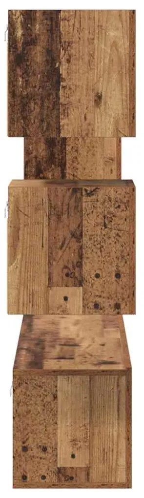 Conjunto de móvel de TV 5 pcs Madeira antiga 30.5 x 30 x 60 cm