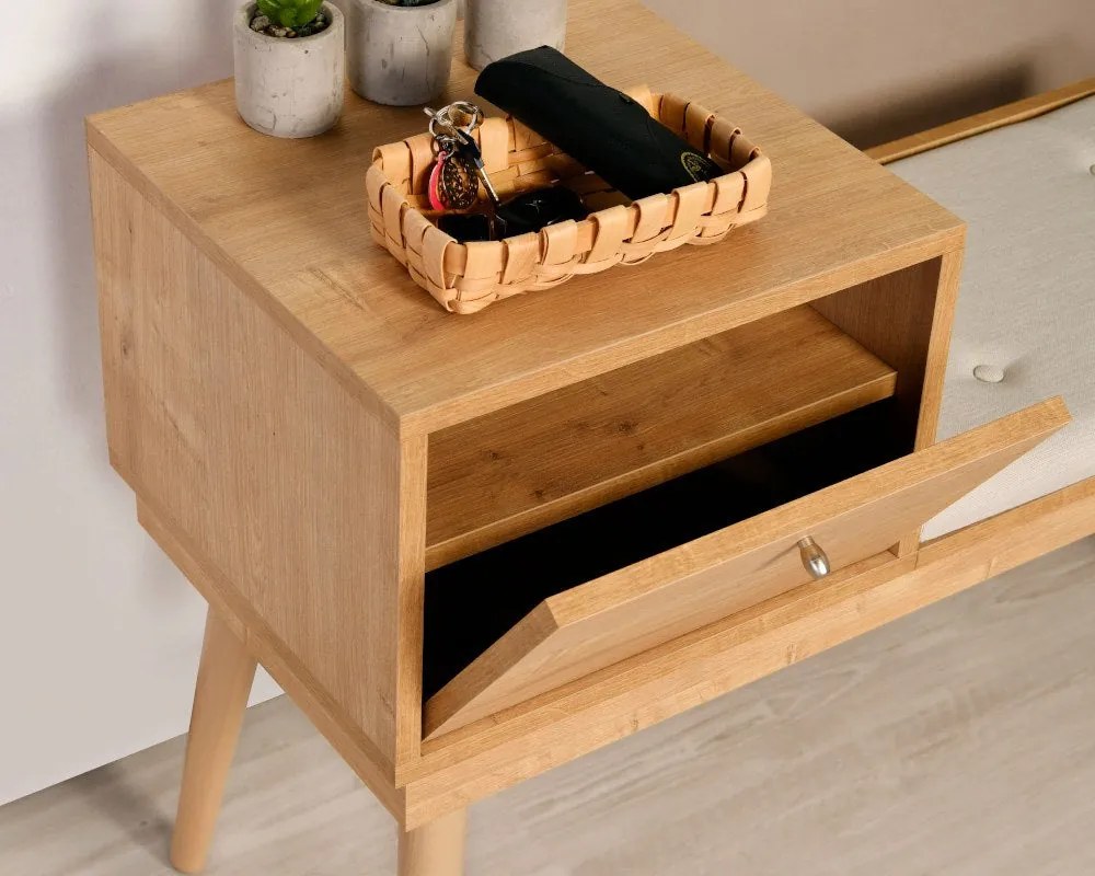 Bench Urban – Oak/Cream – 105 cm x 40 cm x 45 cm