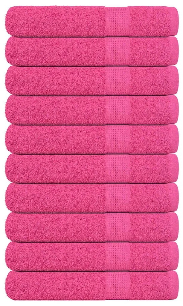 Toalhas 10 pcs 100x200 cm 360 gsm 100% algodão rosa