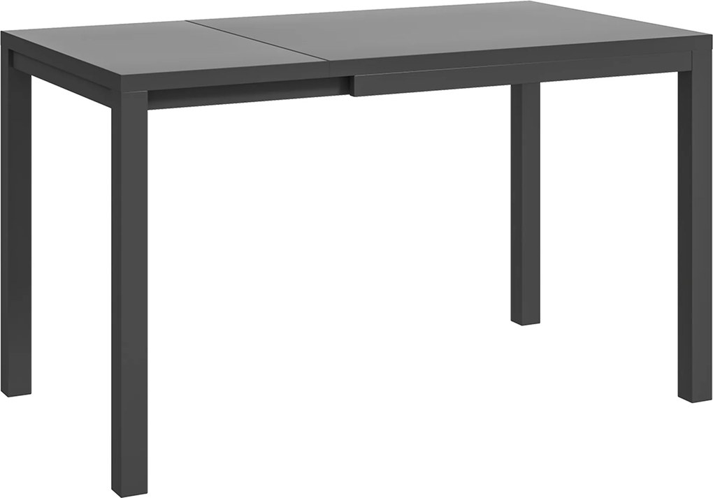 Outsunny Mesa de Jardim Extensível Mesa de Refeição Exterior Ajustável 85-125 cm com Borda de Alumínio para 4-6 Pessoas Cinza Escuro | Aosom Portugal