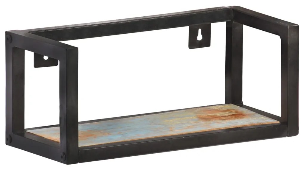 Prateleiras de parede 2 pcs 40 cm madeira recuperada maciça