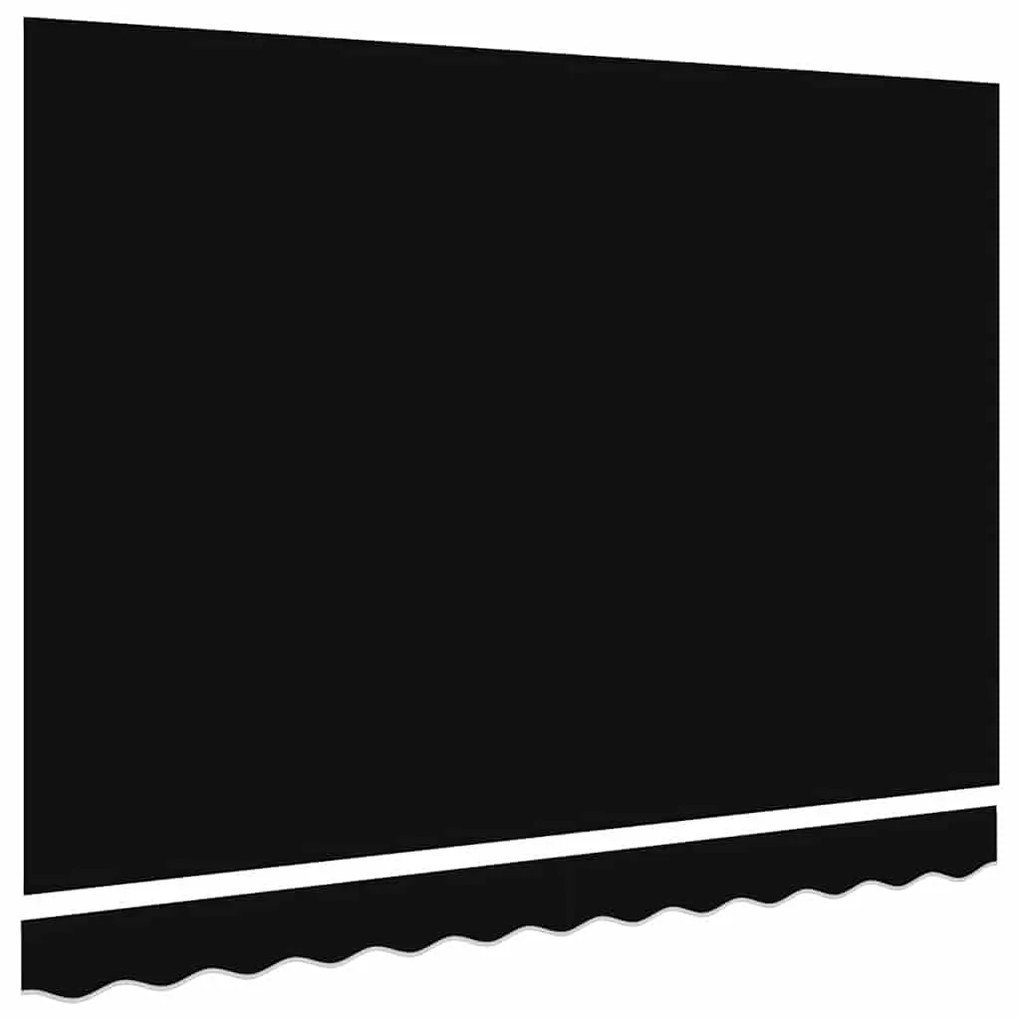 Tecido de reposição para toldo para moldura de 3.5x2.5 m Preto