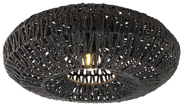 Candeeiro de teto retro preto 50 cm - Lina