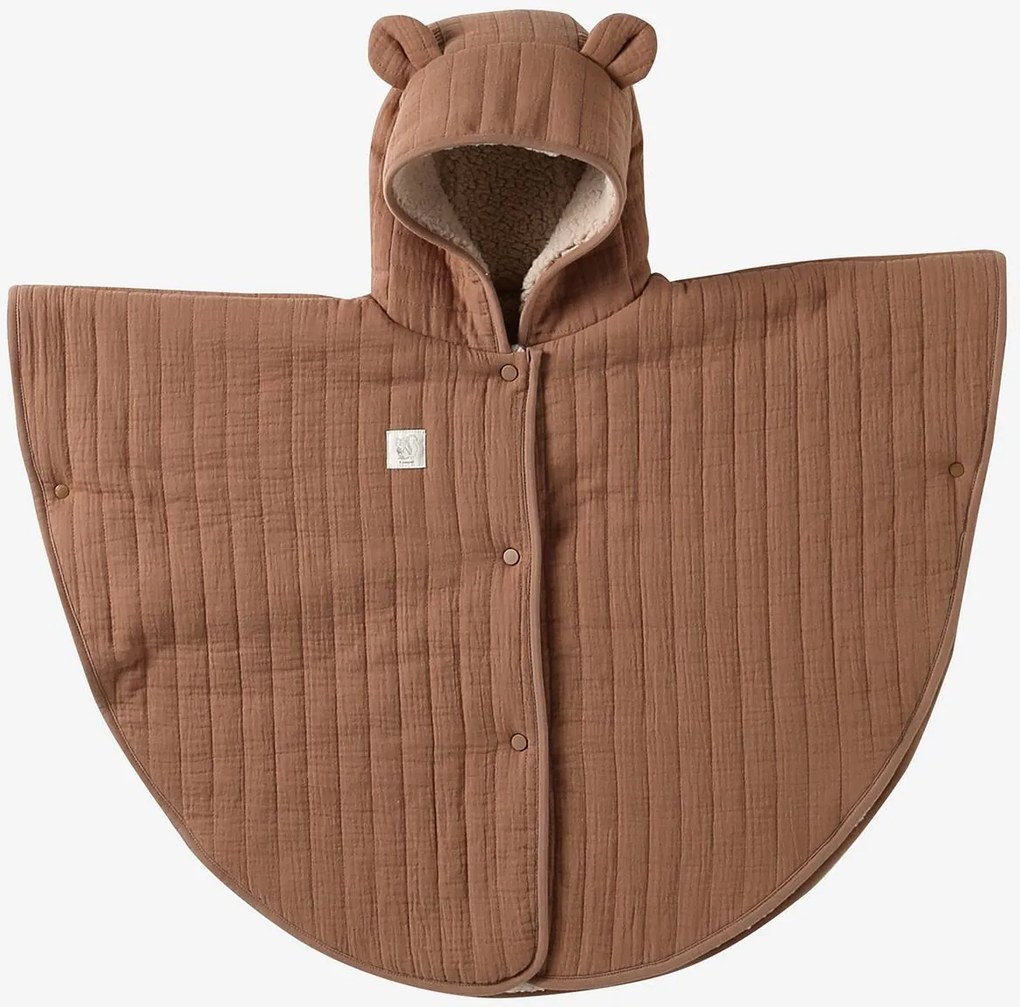 Capa doudou com orelhas, para bebé cappuccino
