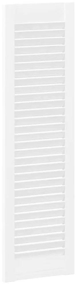 Portas de armário 2 pcs design de persiana 99x29,5 cm branco