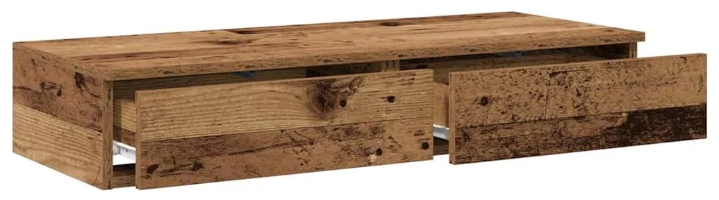 Caixas de Cama vidaXL Madeira Velha 90x36,5x16,5 cm Madeira de Engenha