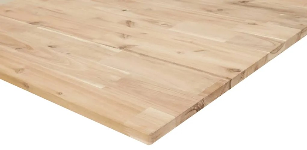 Tampo de mesa retangular 80x40x2 cm madeira de acácia maciça