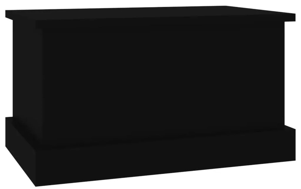 Caixa de arrumação 50x30x28 cm derivados de madeira preto