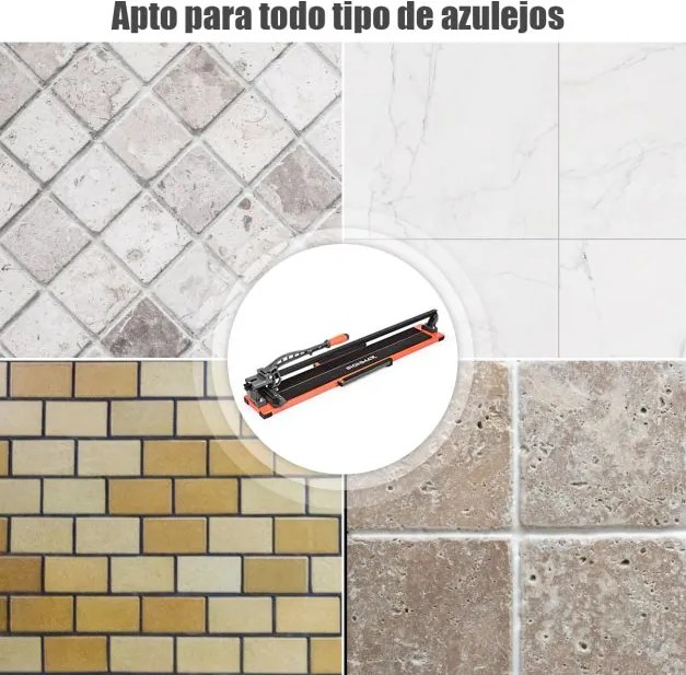Cortador manual de azulejos para porcelana cerâmica, comprimento 90 cm, espessura 14 mm Cortador de azulejos com roda de corte 110 x 25 x 18 cm