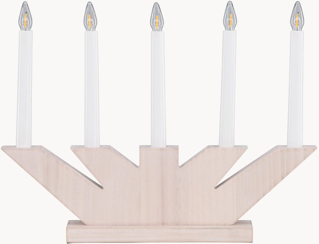 Candeeiro de mesa LED de Natal em madeira Verbier