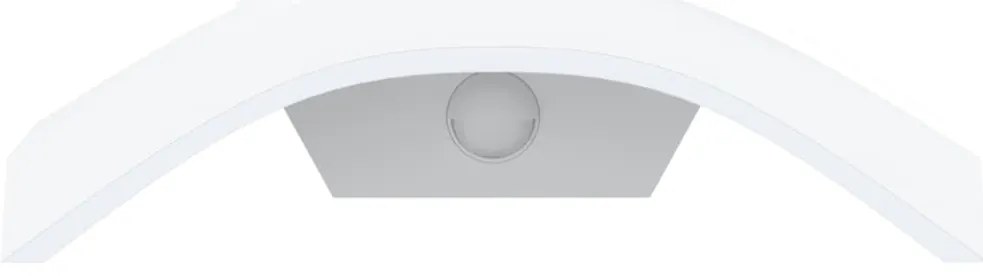 Candeeiros parede LED exterior c/ sensor 2 pcs alumínio branco