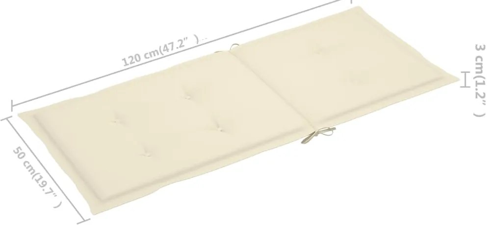 Cadeiras de jardim dobráveis c/ almofadões 6 pcs acácia maciça