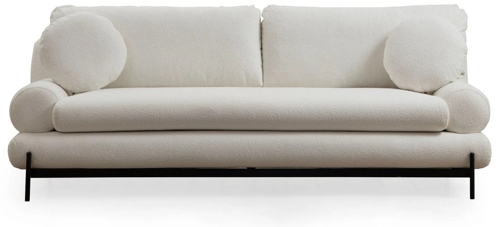 Sofá de 3 Lugares Livorno – Branco – 230 cm x 85 cm x 92 cm