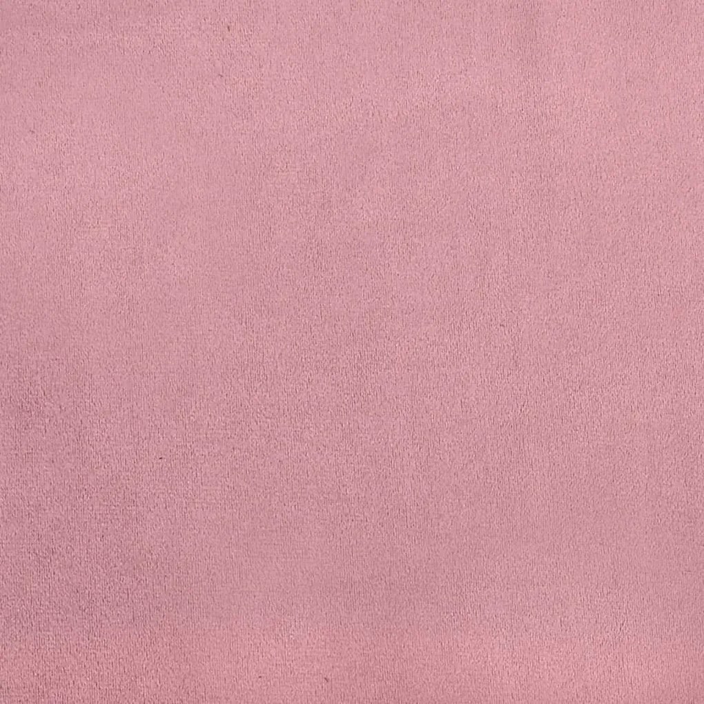 Sofá-cama com gavetão e gavetas 100x200 cm veludo rosa