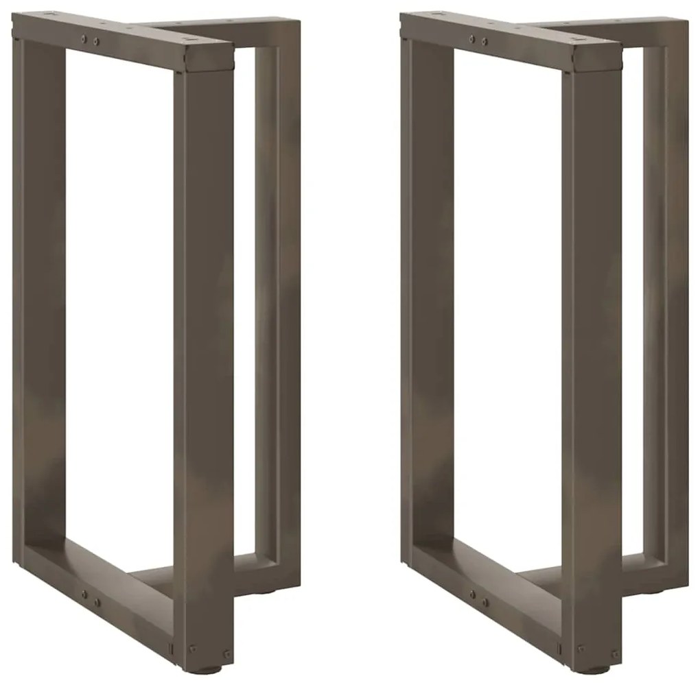 Pés de mesa de bar em forma de T, 2 peças, preto, 60x35x(90-91) cm, aç
