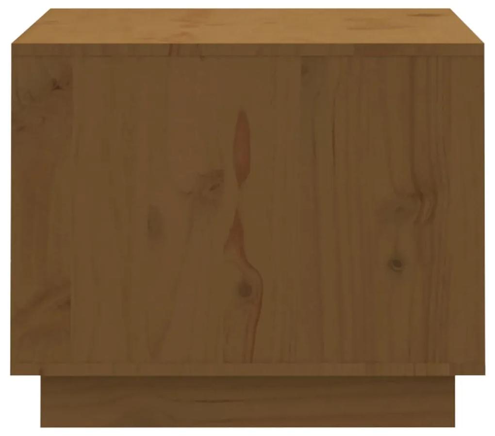 Mesa de centro 120x50x40,5cm madeira pinho maciça castanho mel