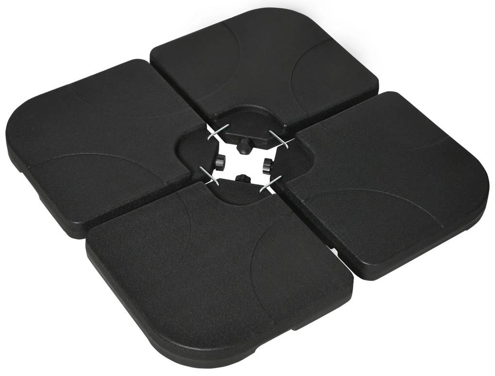 Conjunto de Pesos para Base de Chapéu de Sol de 4 Peças Base para Chap