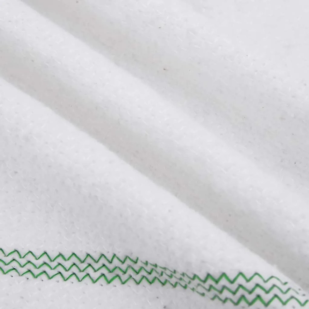 Panos de Limpeza 10 pcs 50x60 cm branco com riscas verdes