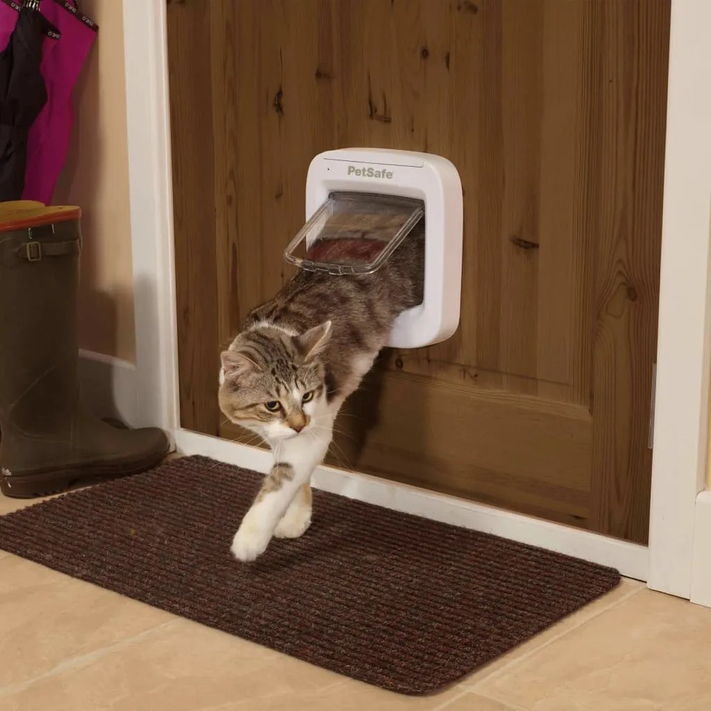 Porta para gatos com microchip branco PPA19-16145