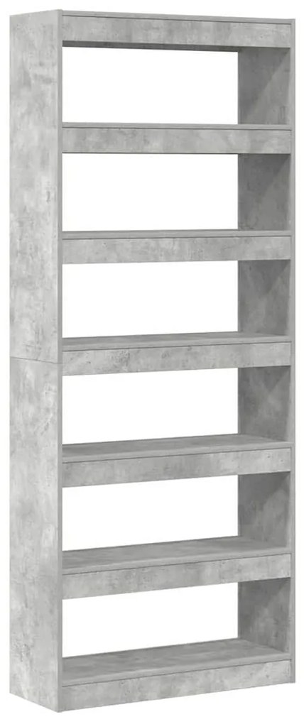 Armário/Divisor de Ambiente Cinza Betão 80x30x198 cm