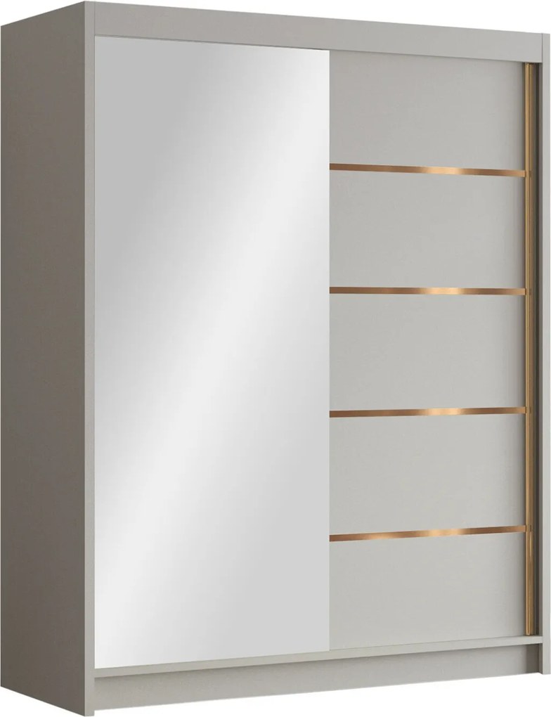 Roupeiro Closico Capsa III, Caxemira, 200x150x58cm, 118 kg, Portas para roupeiro: Deslizante