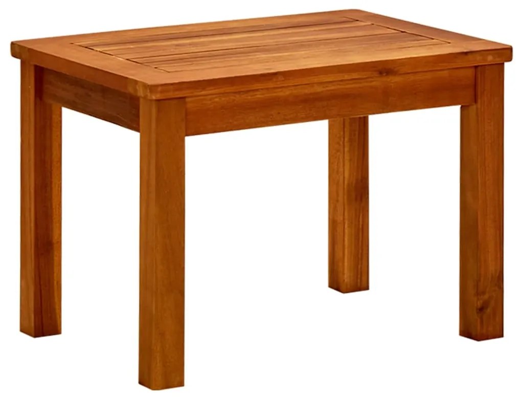Mesa de centro p/ jardim 50x35x36 cm madeira de acácia maciça