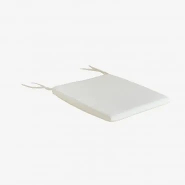 Almofada Em Tecido Para Cadeira Pira Gardénia Branco - Sklum