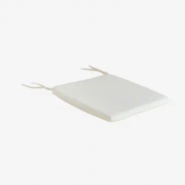 Almofada Para Cadeira Em Tecido Pira Gardénia Branco - Sklum