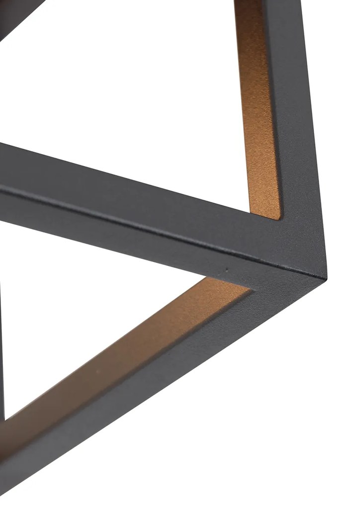 Candeeiro de teto inteligente preto 99,5 cm incl. 4 Wi-Fi A60 - Cage