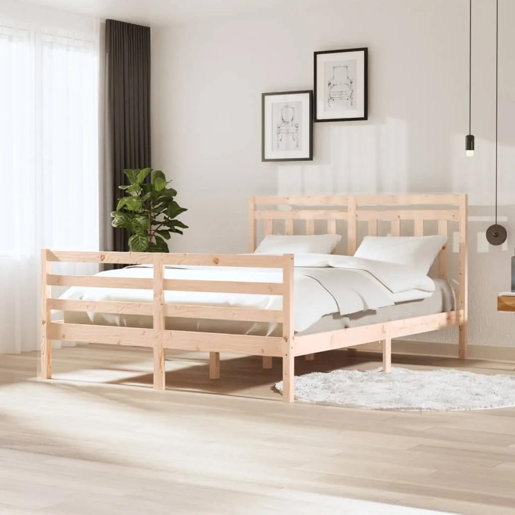 3100664 vidaXL Estrutura de cama 160x200 cm madeira maciça