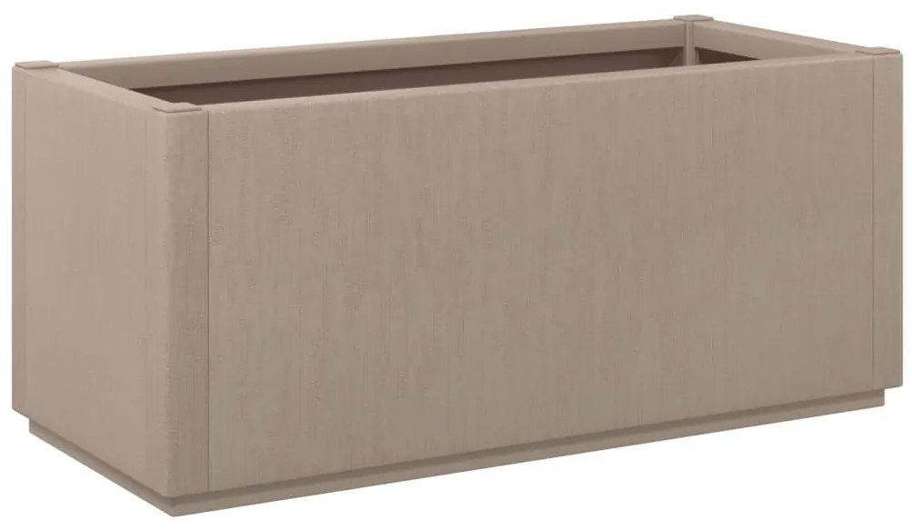 Vaso/floreira 80x36x35 cm PP castanho-claro