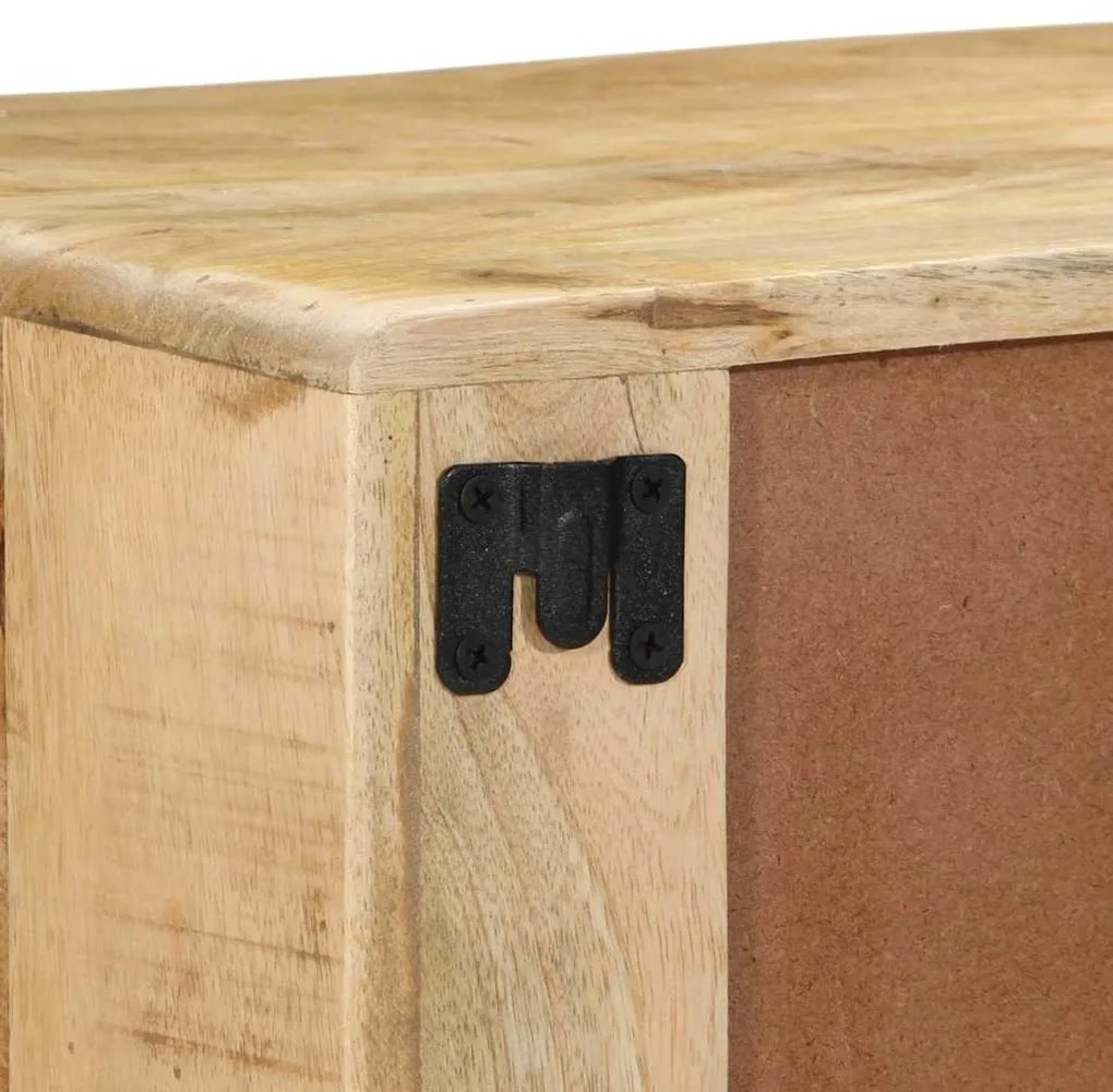 Armário de TV para parede 100x32x25 cm mangueira áspera maciça
