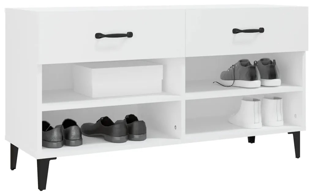 Sapateira 102x35x55 cm derivados de madeira branco