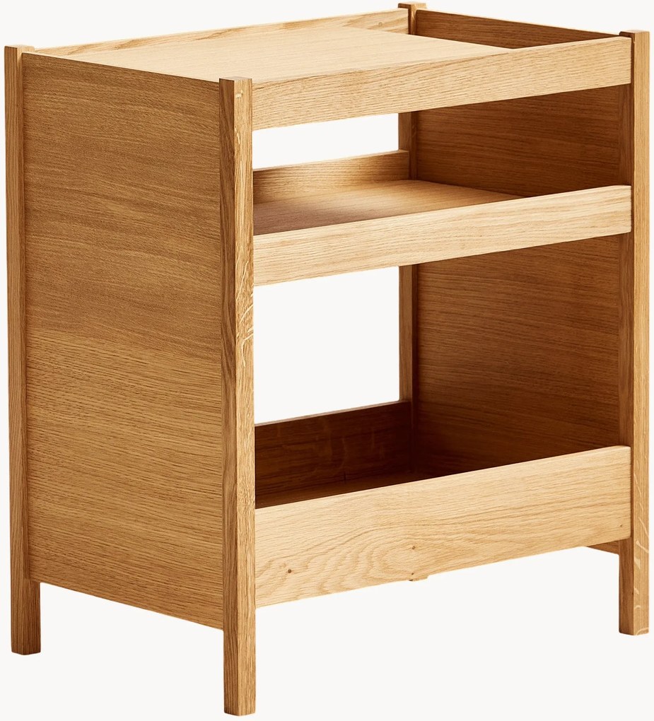 Mesa de cabeceira de madeira Organizer