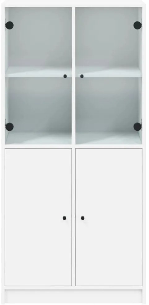 Armário alto c/ portas 68x37x142 cm derivados de madeira branco