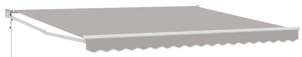Toldo Retrátil Automático Cinza Claro 400x300 cm