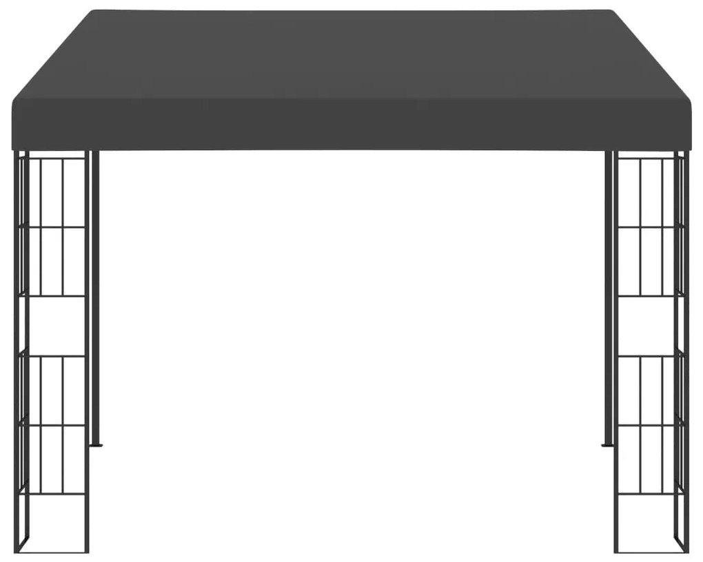 Gazebo de montagem na parede 3x3 m tecido antracite