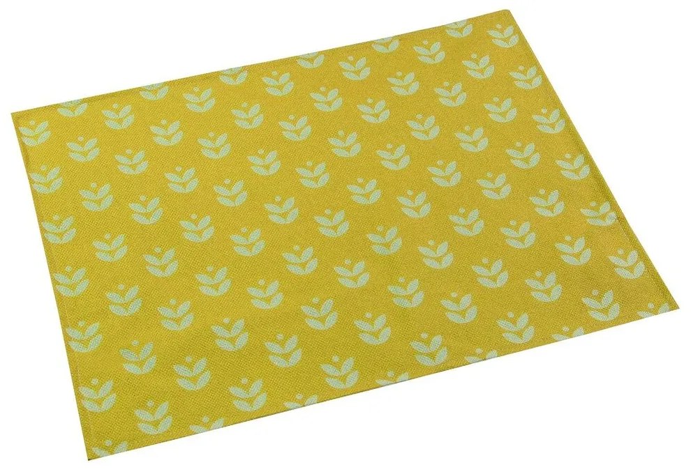 Individuais Versa Daisy Amarelo Poliéster (36 X 0,5 X 48 cm)