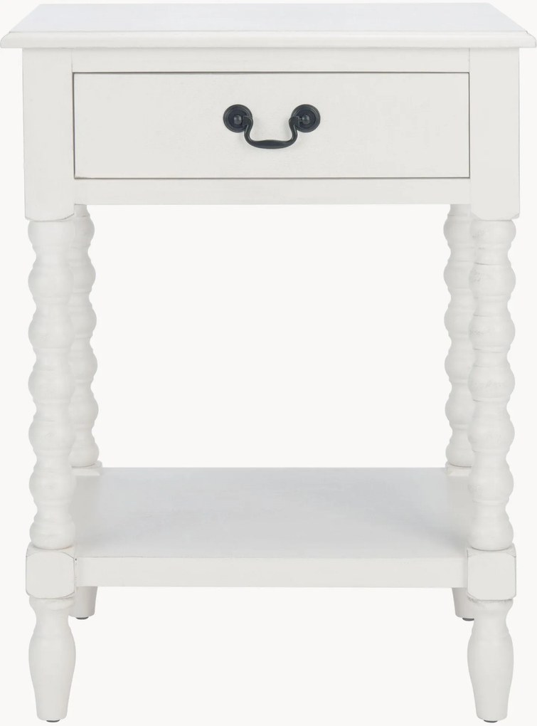 Mesa de cabeceira em madeira de pinho Athena